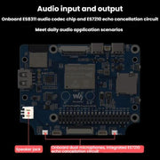 Scheda di sviluppo WAVESHARE 31523 ESP32-P4 con schermo LCD circolare tattile, ESP32-P4-WIFI6-Touch-LCD-3.4C, ESP32-P4-WIFI6-Touch-LCD-4C