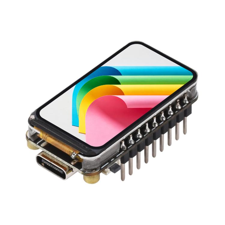 Scheda di sviluppo Waveshare ESP32-C3 con display LCD da 1,47 pollici e processore single-core RISC-V a 32 bit., Unsoldered Headers, Soldered Black Headers