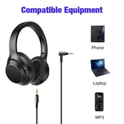 3.5mm Headphone Audio Cable, For Sony WH-1000XM3 / WH-1000XM2 / WH-1000XM4 / WH-H900N / WH-H800, 1.5m Wire Control, 1.5m Direct