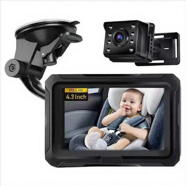 Monitor per auto per bambini da 4,3 pollici HD 1080P, With USB