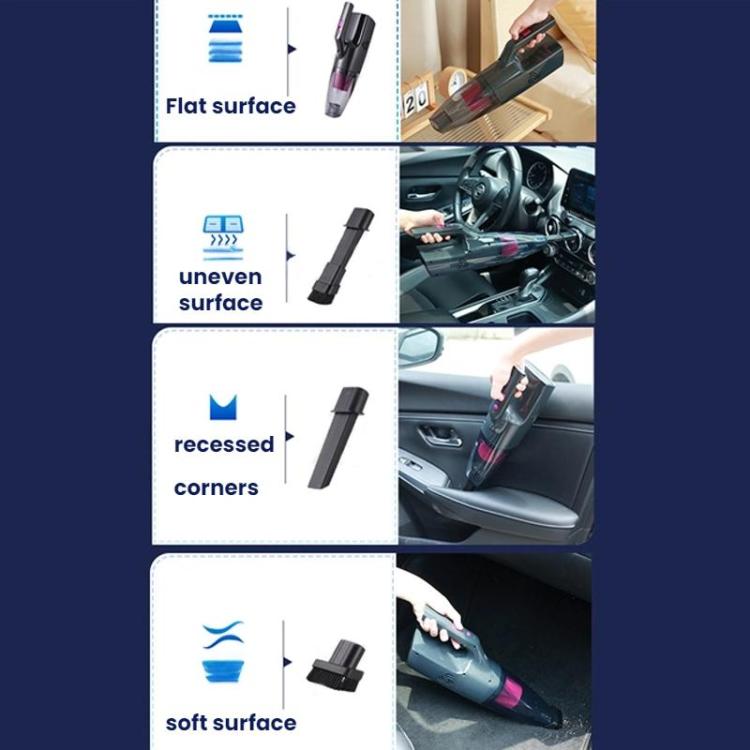 Aspirapolvere portatile piccolo e potente, ideale per auto e scrivania., 7500PA Brushed