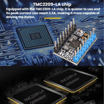 Driver TMC2209 ad alta corrente e microstepping, ricambio per 2208, A4988, LV8729, accessorio per stampanti 3D.