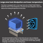 Driver TMC2209 ad alta corrente e microstepping, ricambio per 2208, A4988, LV8729, accessorio per stampanti 3D.