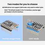 Driver TMC2209 ad alta corrente e microstepping, ricambio per 2208, A4988, LV8729, accessorio per stampanti 3D.