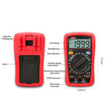 Multimetro tascabile con display LCD retroilluminato 600V 10A