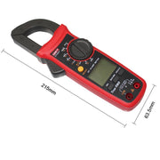 Pinza amperometrica digitale True RMS a selezione automatica della portata, 400 A AC/DC con NCV, display LCD retroilluminato, rilevamento filo sotto tensione e funzione di memorizzazione dati., UNI-T UT203+
