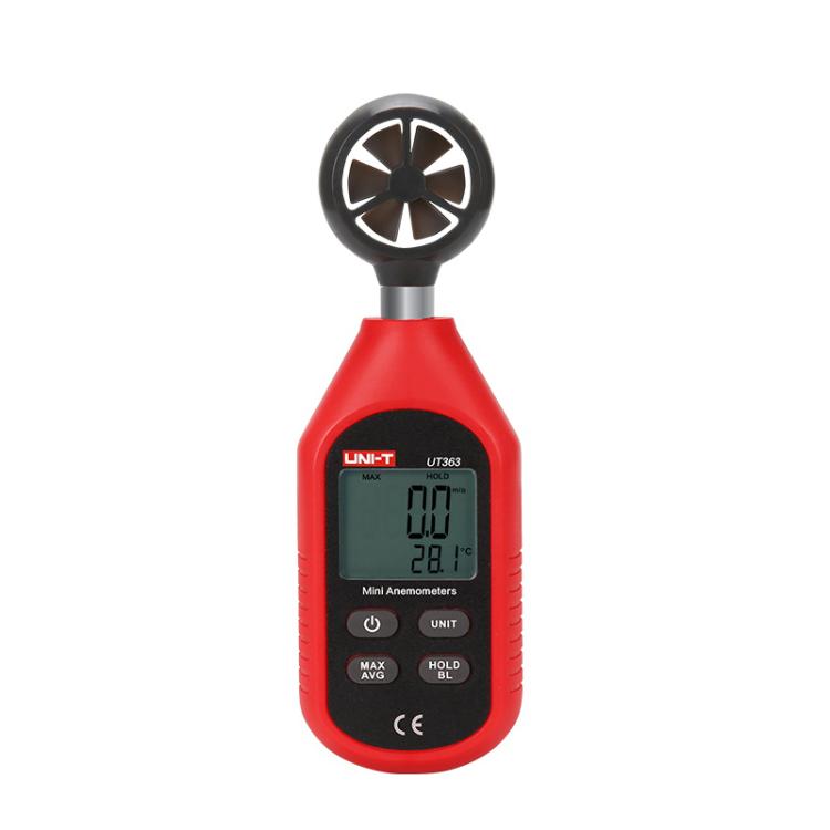 Anemometro digitale con indicatore dinamico a 12 livelli per la misurazione della velocità del vento., UNI-T UT363, UNI-T UT363BT