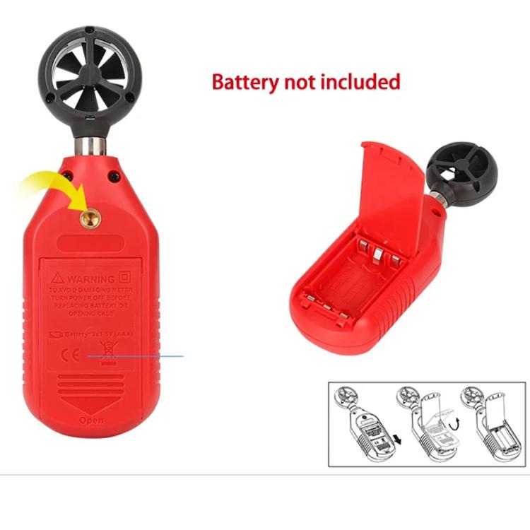 Anemometro digitale con indicatore dinamico a 12 livelli per la misurazione della velocità del vento., UNI-T UT363, UNI-T UT363BT