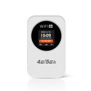 4G/5G Portable WiFi Hotspot 300Mbps Mobile Router With Time Display, 3000mAh Built-In Battery, Asia Edition, Eurasian Edition