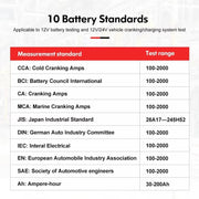 Tester per batterie auto per batterie AGM/GEL/EFB e standard, analizzatore di capacità da 3 a 250 Ah., UNI-T UT673A, UNI-T UT675A Printing Support