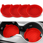 Set di 4 sottobicchieri per auto anti-cigolio e antiscivolo con maniglia