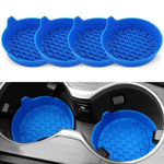Set di 4 sottobicchieri per auto anti-cigolio e antiscivolo con maniglia