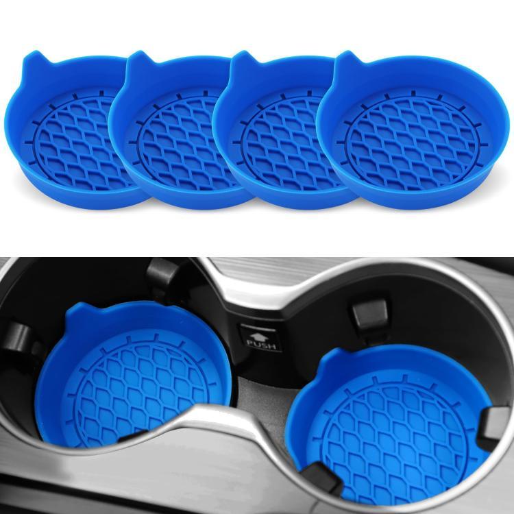 Set di 4 sottobicchieri per auto anti-cigolio e antiscivolo con maniglia