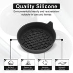Set di 4 sottobicchieri per auto anti-cigolio e antiscivolo con maniglia