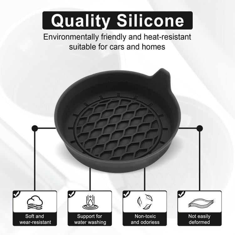 Set di 4 sottobicchieri per auto anti-cigolio e antiscivolo con maniglia
