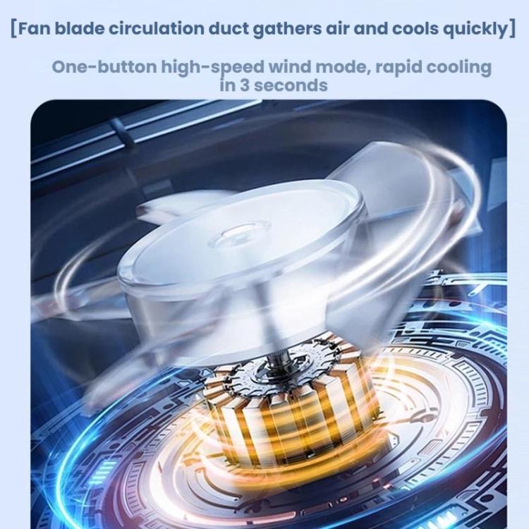 Ventilatore ad alta velocità da cintura per esterni, mini ventilatore USB con clip