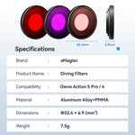 Filtro antiappannamento per obiettivo DJI Osmo Action 5 Pro/4