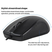 Little Kangaroo DS-911 1200DPI Ambidextrous Wired Laptop Mouse Desktop Mouse For Office & Home Use, DS-911 PS2 Round Port, DS-911 USB