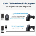 Scanner wireless codici QR e a barre con base 2.4G Bluetooth