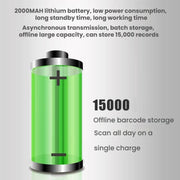 Scanner wireless a lungo raggio per codici QR e codici a barre con base, Single 2.4G, 2.4G + Bluetooth