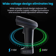 Scanner wireless a lungo raggio per codici QR e codici a barre con base, Single 2.4G, 2.4G + Bluetooth