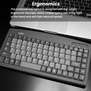 Little Kangaroo DS-9827 88 Key Wired Keyboard With Magnetic Ring Laptop Industrial Office Keyboard, PS2, USB