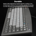Little Kangaroo DS-9827 88 Key Wired Keyboard With Magnetic Ring Laptop Industrial Office Keyboard, PS2, USB