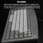 Little Kangaroo DS-9827 88 Key Wired Keyboard With Magnetic Ring Laptop Industrial Office Keyboard, PS2, USB