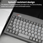 Little Kangaroo DS-9827 88 Key Wired Keyboard With Magnetic Ring Laptop Industrial Office Keyboard, PS2, USB