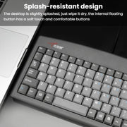 Little Kangaroo DS-9827 88 Key Wired Keyboard With Magnetic Ring Laptop Industrial Office Keyboard, PS2, USB