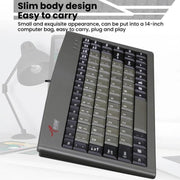 Little Kangaroo DS-3000 88 Key Wired Keyboard With Magnetic Ring Laptop Industrial Office Keyboard, PS2, USB