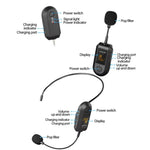 Amplificatore microfono wireless 2.4G portatile
