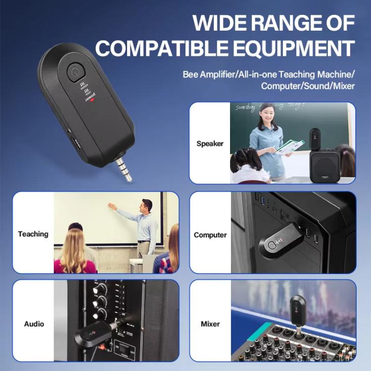 Amplificatore microfono wireless 2.4G portatile