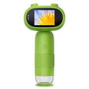 Microscopio digitale elettronico HD per bambini con schermo, lente d'ingrandimento portatile a forma di cartone animato., CM4