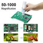 Microscopio digitale portatile WiFi 50-1000X HD