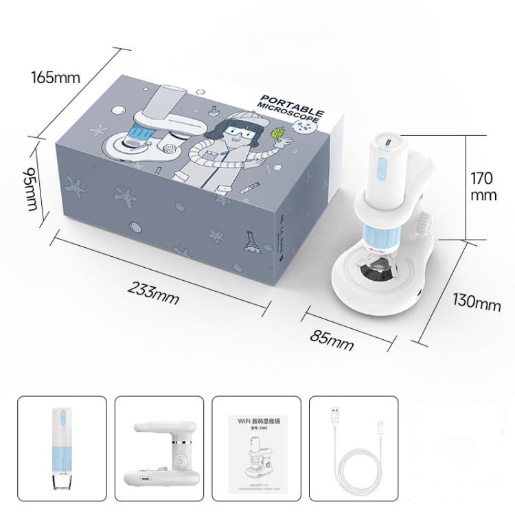Microscopio digitale portatile WiFi 50-1000X HD