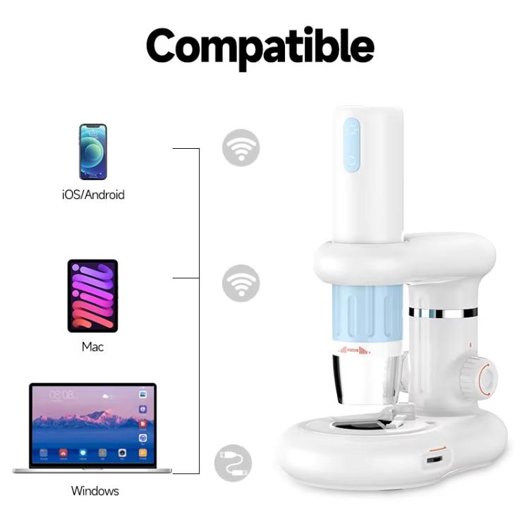 Microscopio digitale portatile WiFi 50-1000X HD