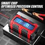 Caricabatterie intelligente FOXSUR 6V/12V 1.5A per batterie al piombo da 4AH a 30AH, per moto, auto e ATV., EU Plug, US Plug, UK Plug