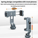 Supporto doppia testa in lega di alluminio per smartphone