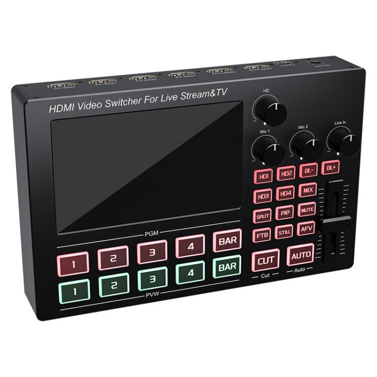 Centralino guida HDMI 4 vie con monitor 5" 1080P 60Hz