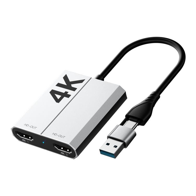 Extender USB3.0 e Type-C a doppio HDMI 4K 60Hz