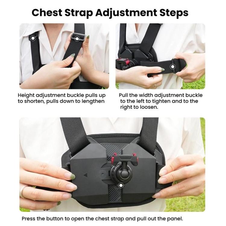 Imbracatura pettorale magnetica universale per action camera