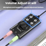 Adattatore USB Type-C a jack 3,5 mm audio surround 7.1