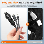 Caricabatterie da auto 3 in 1 da TYPE-C a DC per accendisigari, compatibile con Starlink 4a generazione Mini, 3m, 5m