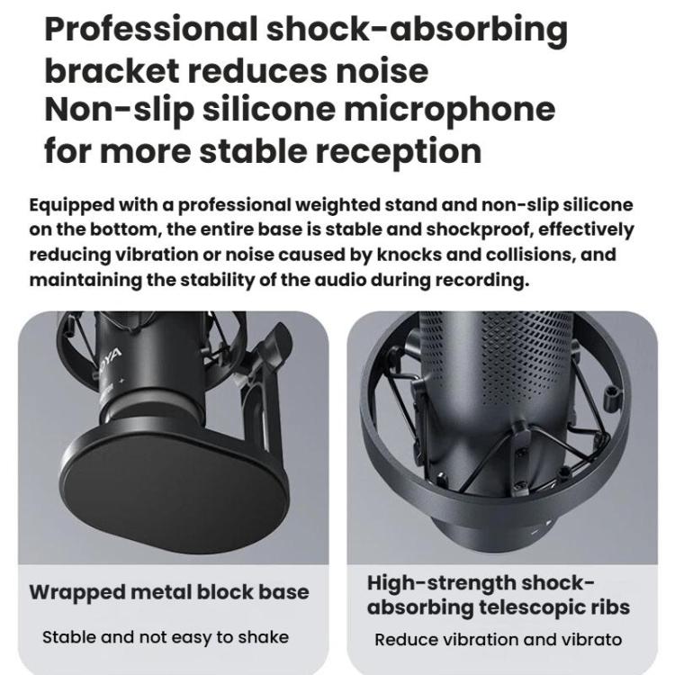 Microfono da tavolo BOYA K9 con scheda audio integrata