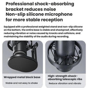 Microfono da tavolo BOYA K9 con scheda audio integrata