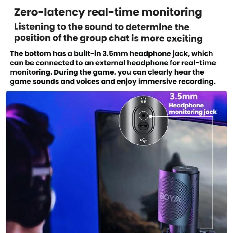 Microfono da tavolo BOYA K9 con scheda audio integrata
