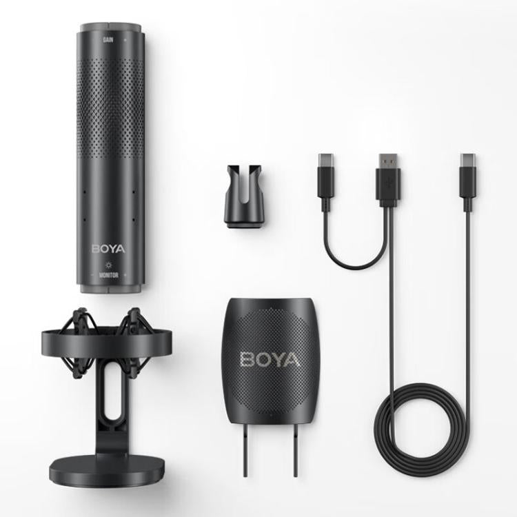 Microfono da tavolo BOYA K9 con scheda audio integrata