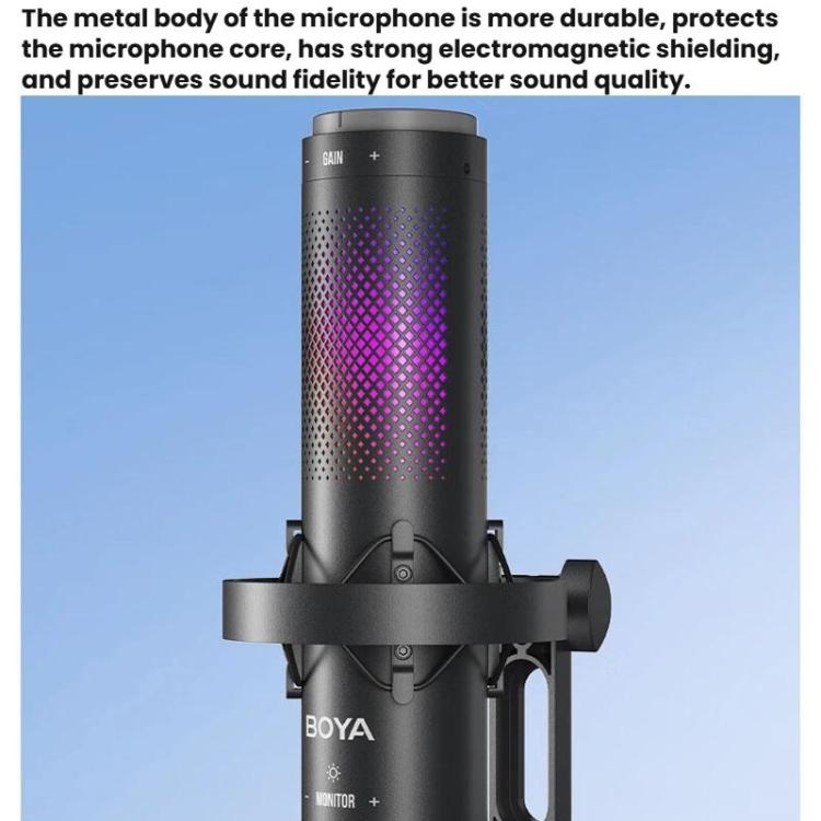 Microfono da tavolo BOYA K9 con scheda audio integrata