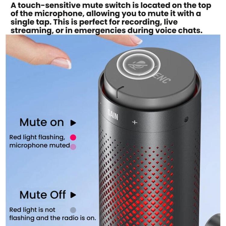 Microfono da tavolo BOYA K9 con scheda audio integrata